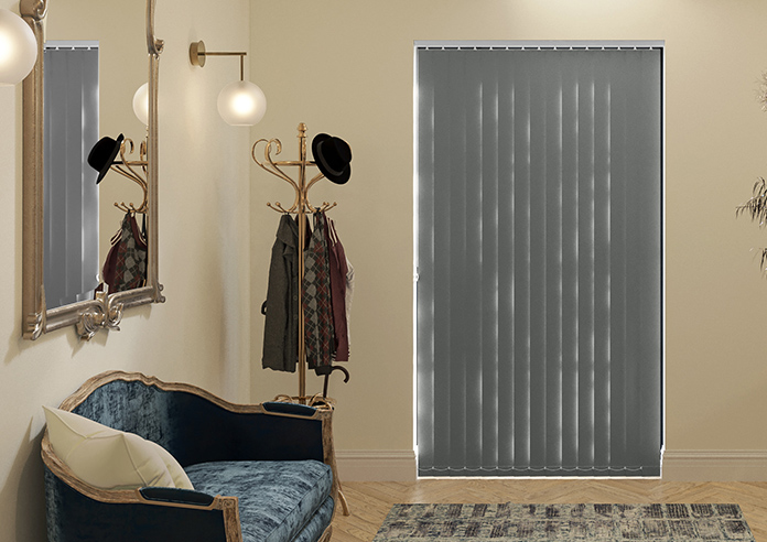Trinity (FR Blackout), Seal Grey - Vertical Blind - Image 6